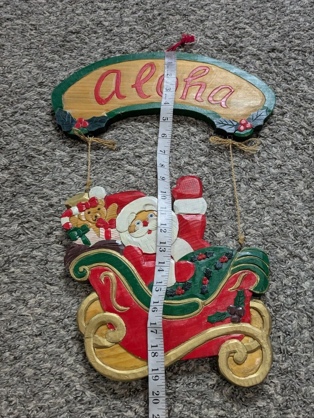 Vintage wooden red